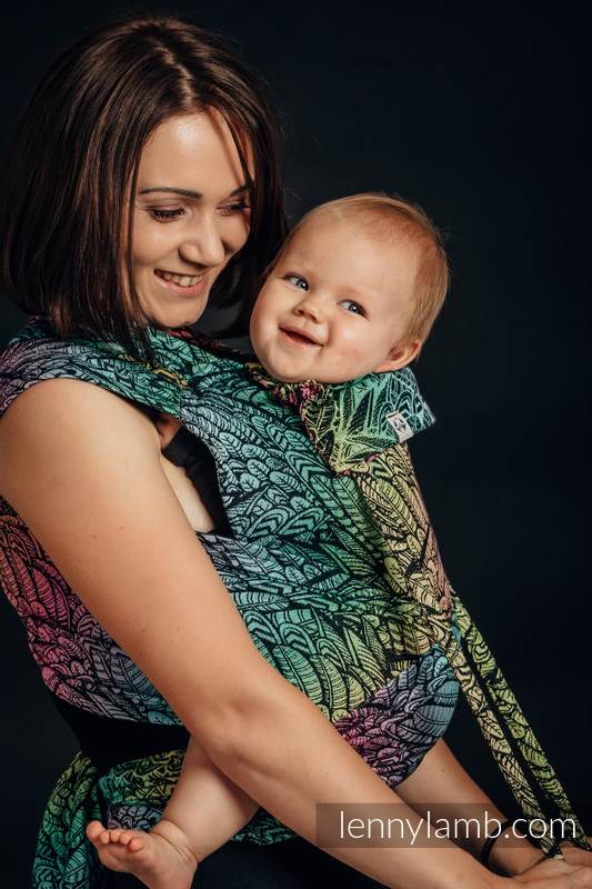 WRAP-TAI carrier Toddler with hood, jacquard weave, 100% cotton - WILD SOUL #babywearing
