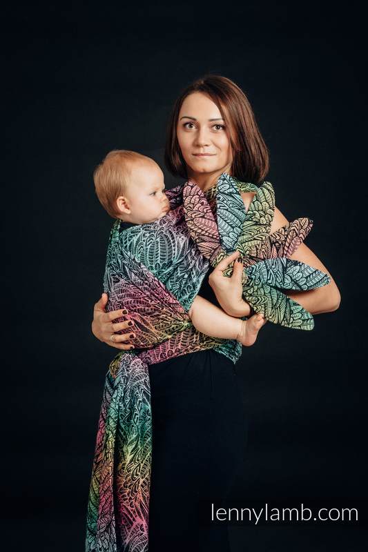 Żakardowa chusta do noszenia dzieci, 100% bawełna - WOLNY DUCH - rozmiar M #babywearing