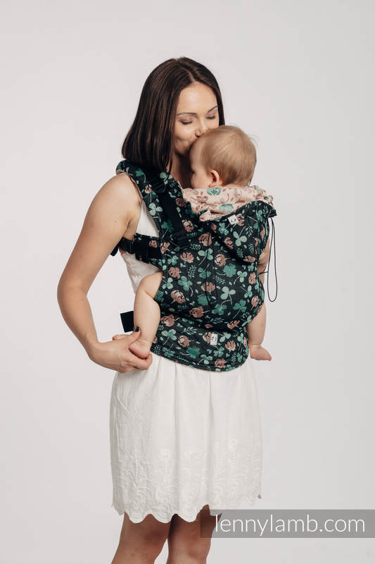 Porte-bébé ergonomique, taille toddler, jacquard 100% coton, KISS OF LUCK - Deuxième génération #babywearing