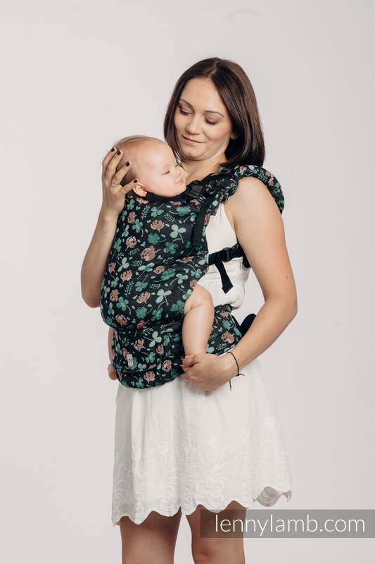 LennyUp Carrier, Standard Size, jacquard weave 100% cotton - KISS OF LUCK #babywearing