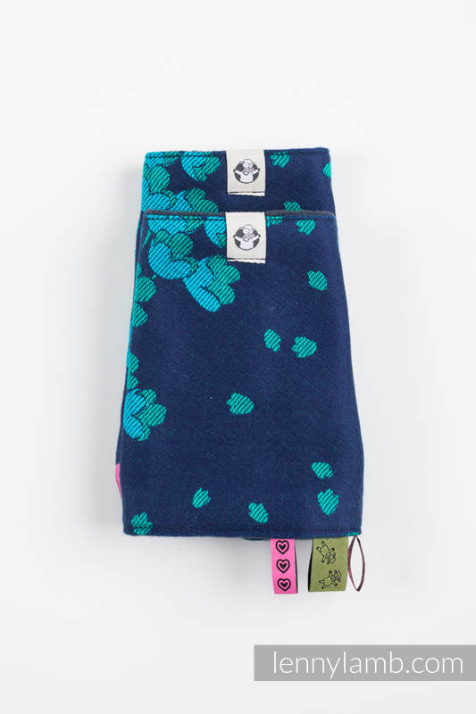 Drool Pads & Reach Straps Set, (60% cotton, 40% polyester) - FINESSE - TURQUOISE CHARM #babywearing