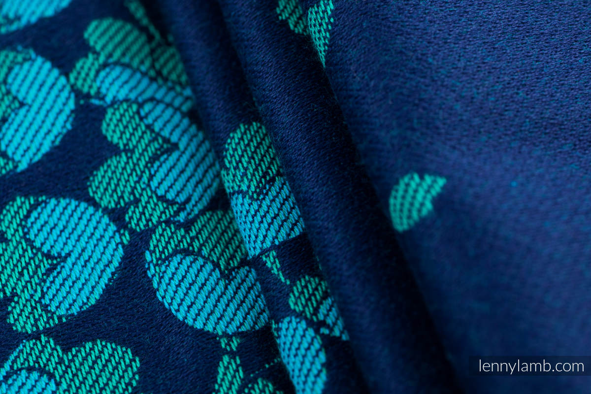 Baby Wrap, Jacquard Weave (100% cotton) - FINESSE - TURQUOISE CHARM - size S #babywearing