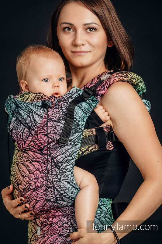 Nosidełko Ergonomiczne z tkaniny żakardowej, 100% bawełna , Toddler Size - WOLNY DUCH - Druga Generacja #babywearing
