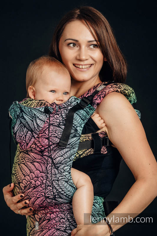 Ergonomische Tragehilfe, Größe Toddler, Jacquardwebung, 100% Baumwolle - WILD SOUL - Zweite Generation #babywearing