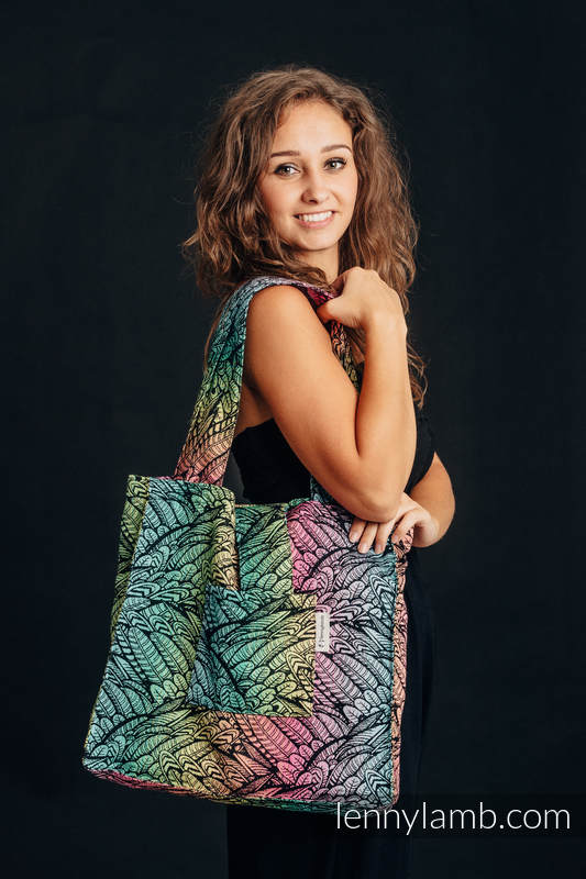 Shoulder bag made of wrap fabric (100% cotton) - WILD SOUL - standard size 37cm x 37cm #babywearing