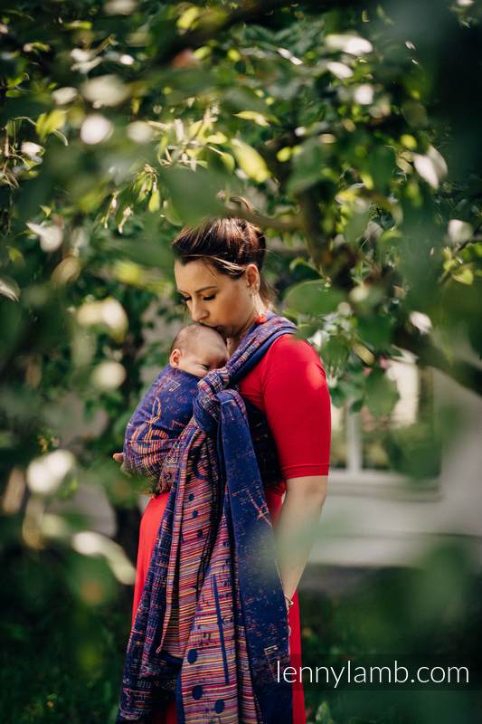 Baby Wrap, Jacquard Weave (100% cotton) - SYMPHONY CONFERENCE - size M #babywearing