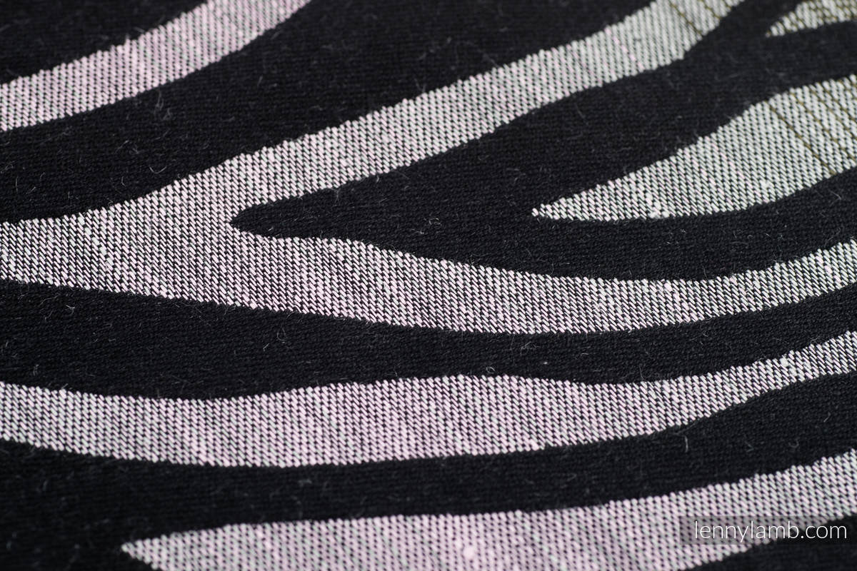 Fular, tejido jacquard (65% algodón, 35% lino) - ZEBRA - SHADE OF ACACIA - talla XL #babywearing
