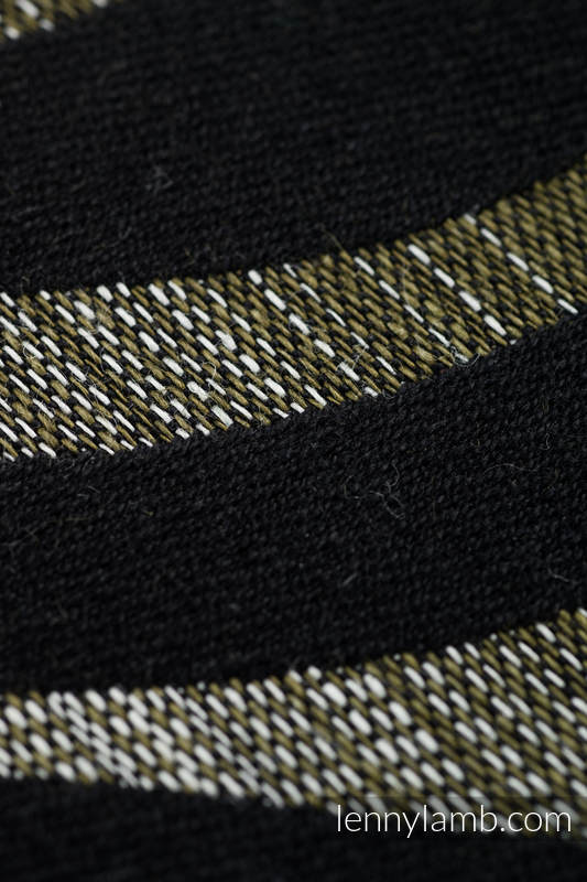 Fular, tejido jacquard (65% algodón, 35% lino) - ZEBRA - SHADE OF ACACIA - talla XS #babywearing