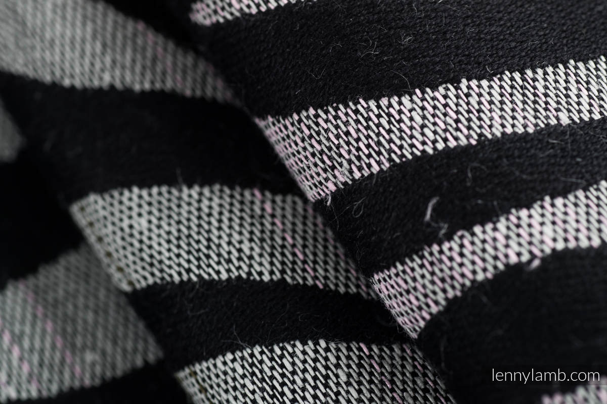 Fular, tejido jacquard (65% algodón, 35% lino) - ZEBRA - SHADE OF ACACIA - talla M #babywearing