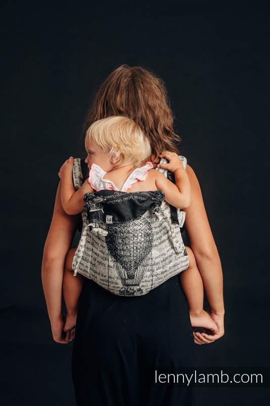 Nosidło Klamrowe ONBUHIMO z tkaniny żakardowej (100% bawełna), rozmiar Standard - LATAJĄCE MARZENIA #babywearing