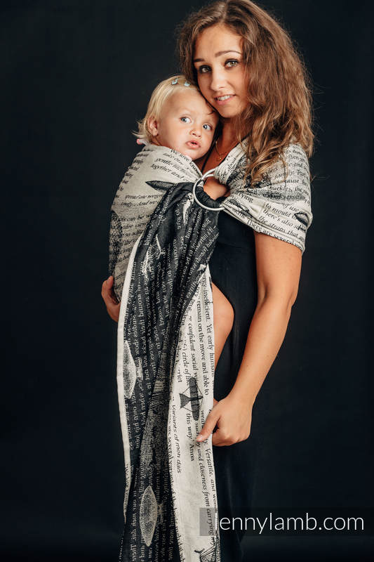 RingSling, Jacquardwebung (100% Baumwolle) - FLYING DREAMS - standard 1.8m #babywearing