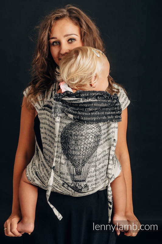 WRAP-TAI portabebé Mini con capucha/ jacquard sarga/100% algodón - FLYING DREAMS #babywearing