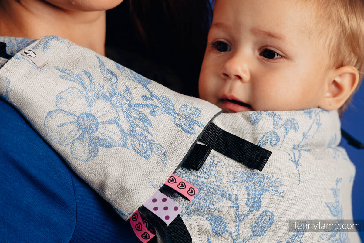 Nosidełko LennyUp z tkaniny żakardowej (100% bawełna), rozmiar standard - HERBARIUM - CHABROWA ŁĄKA #babywearing