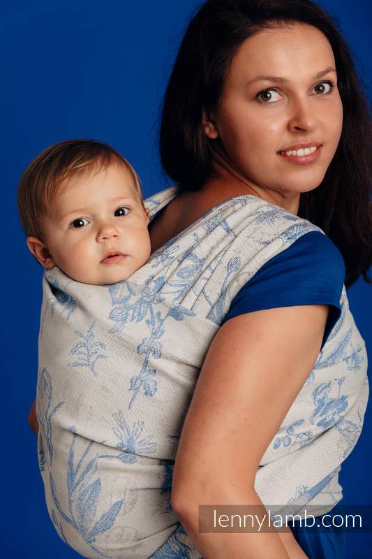 Żakardowa chusta do noszenia dzieci,(100% bawełna) - HERBARIUM - CHABROWA ŁĄKA - rozmiar L #babywearing