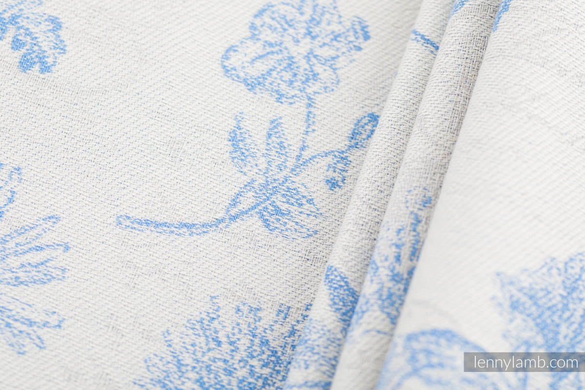 Fular, tejido jacquard (100% algodón) - HERBARIUM - CORNFLOWER MEADOW - talla L #babywearing