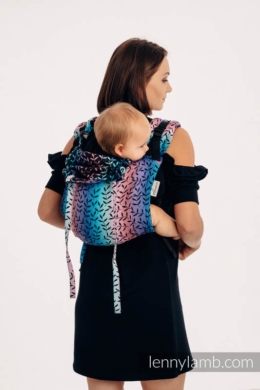 Nosidło Klamrowe ONBUHIMO z tkaniny żakardowej (100% bawełna), rozmiar Standard - ZACZAROWANY ZAKĄTEK #babywearing