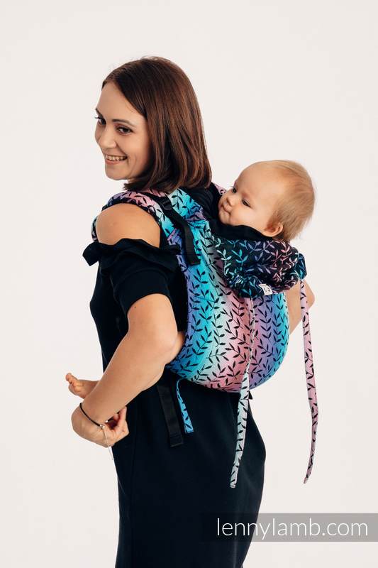 Nosidło Klamrowe ONBUHIMO z tkaniny żakardowej (100% bawełna), rozmiar Standard - ZACZAROWANY ZAKĄTEK #babywearing