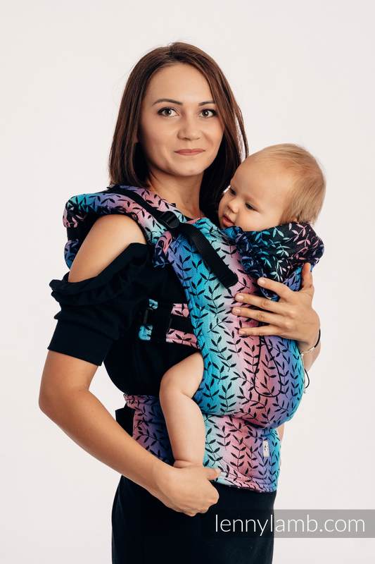 Ergonomische Tragehilfe, Größe Toddler, Jacquardwebung, 100% Baumwolle - ENCHANTED NOOK - Zweite Generation #babywearing