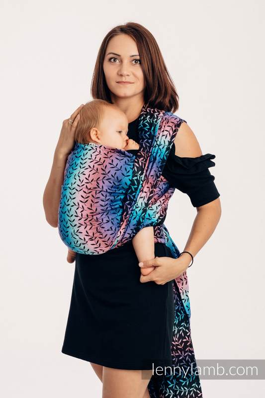 Baby Wrap, Jacquard Weave (100% cotton) - ENCHANTED NOOK  - size L #babywearing