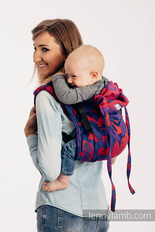 Nosidło Klamrowe ONBUHIMO z tkaniny żakardowej (100% bawełna), rozmiar Toddler - POWIEW JESIENI - RÓWNONOC #babywearing