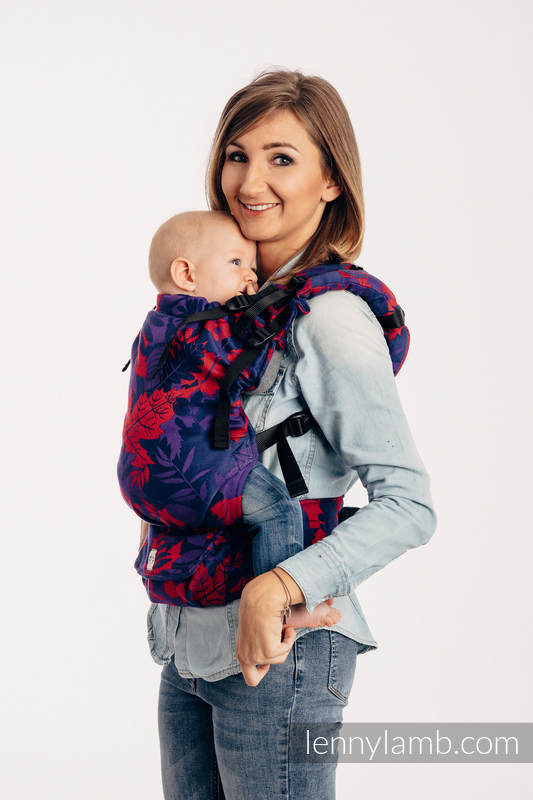 LennyUp Carrier, Standard Size, jacquard weave 100% cotton - WHIFF OF AUTUMN - EQUINOX #babywearing