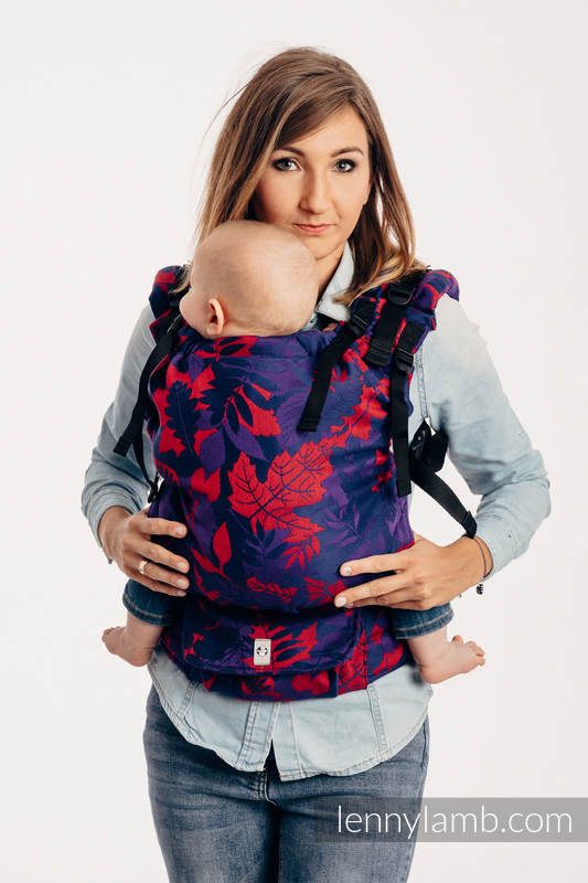 LennyUp Carrier, Standard Size, jacquard weave 100% cotton - WHIFF OF AUTUMN - EQUINOX #babywearing