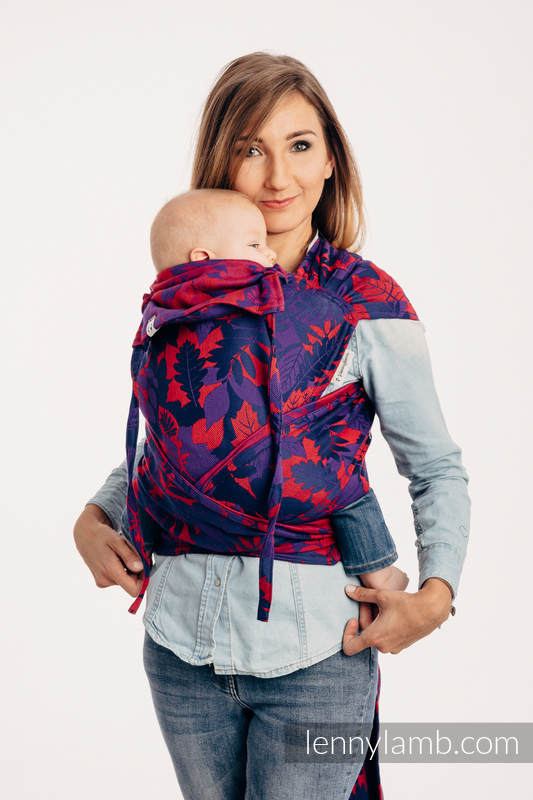 WRAP-TAI carrier Toddler with hood/ jacquard twill / 100% cotton - WHIFF OF AUTUMN - EQUINOX #babywearing