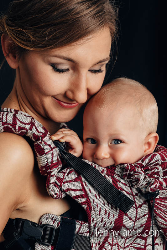 Mochila ergonómica, talla bebé, jacquard (69% algodón, 31% seda) - SKETCHES OF NATURE - Segunda generación #babywearing