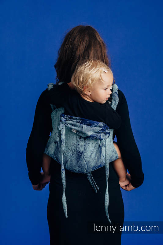 Onbuhimo de Lenny, taille standard, jacquard - (62% Coton, 38%  Soie) - GALLOP - CHASING SERENITY #babywearing