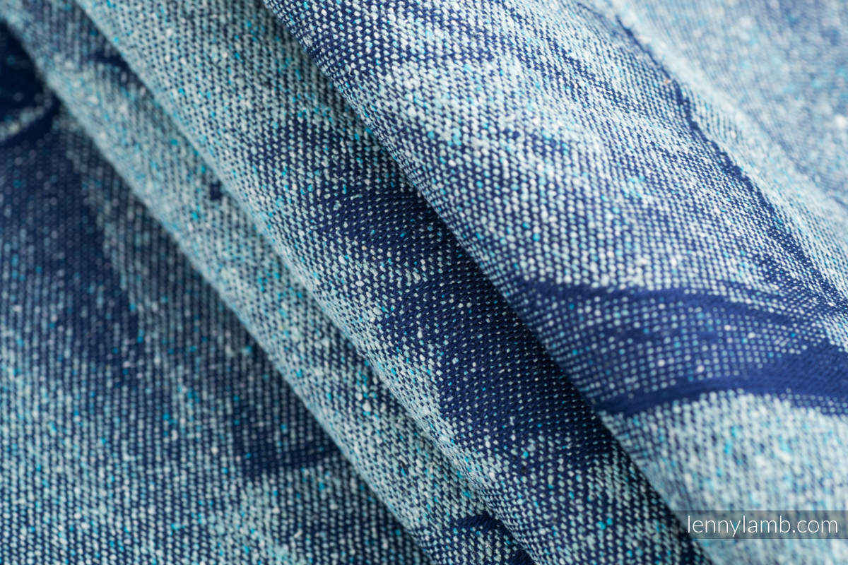 Écharpe, jacquard- (62% Coton, 38%  Soie) - GALLOP - CHASING SERENITY - taille L #babywearing