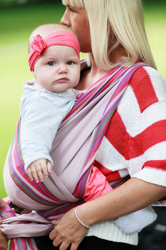 Baby Sling, Broken Twill Weave - Heather Days - size L #babywearing
