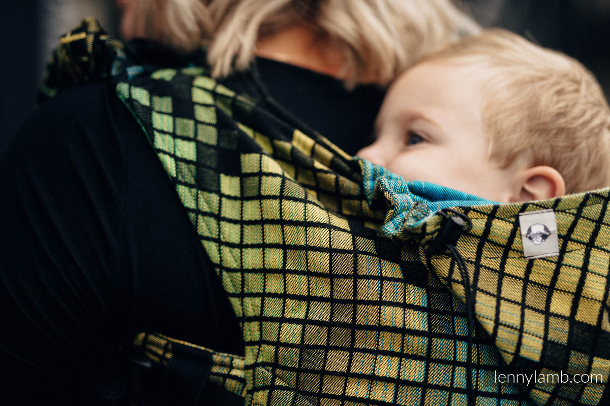Nosidełko Ergonomiczne z tkaniny żakardowej 100% bawełna , Baby Size, MOZAIKA ŚLĄSKA - Druga Generacja #babywearing