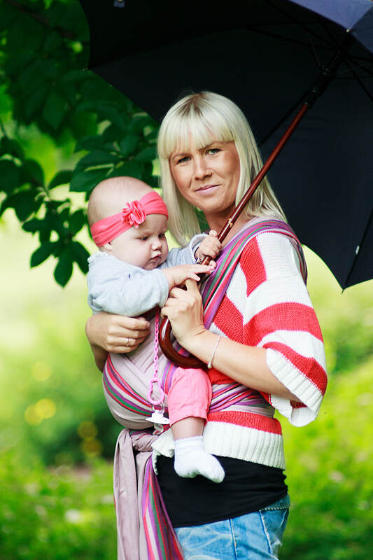 Baby Sling, Broken Twill Weave - Heather Days - size L #babywearing
