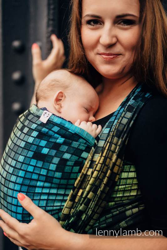Baby Wrap, Jacquard Weave (100% cotton) - SILESIAN MOSAIC - size XL #babywearing