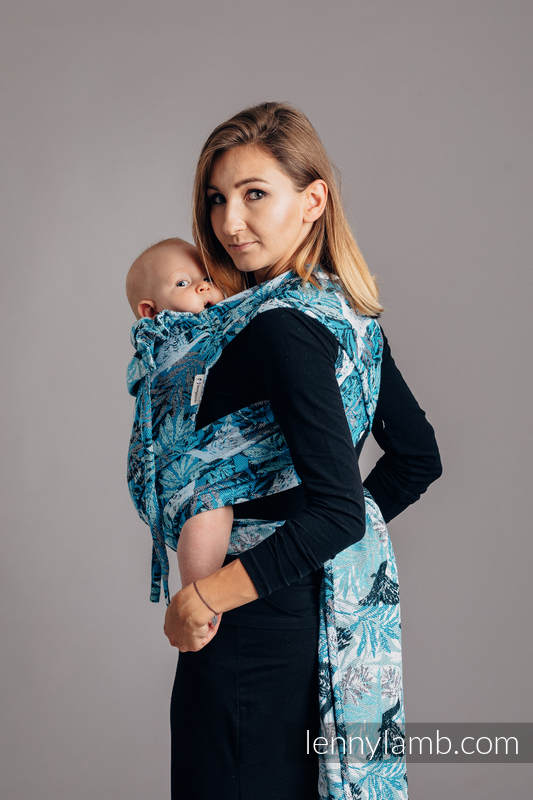 WRAP-TAI toddler avec capuche, jacquard/ 100 % coton FLUTTERING DOVES  #babywearing