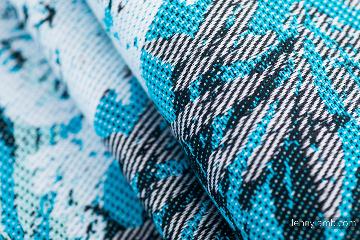 Baby Wrap, Jacquard Weave (100% cotton) - FLUTTERING DOVES  - size L #babywearing