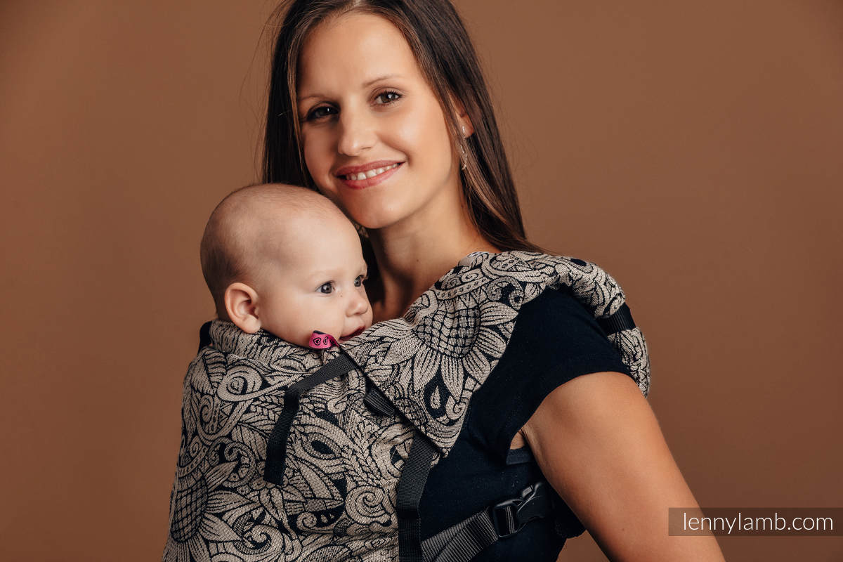 Mochila LennyUp, talla estándar, tejido jaquard 100% algodón - conversión de fular HARVEST #babywearing