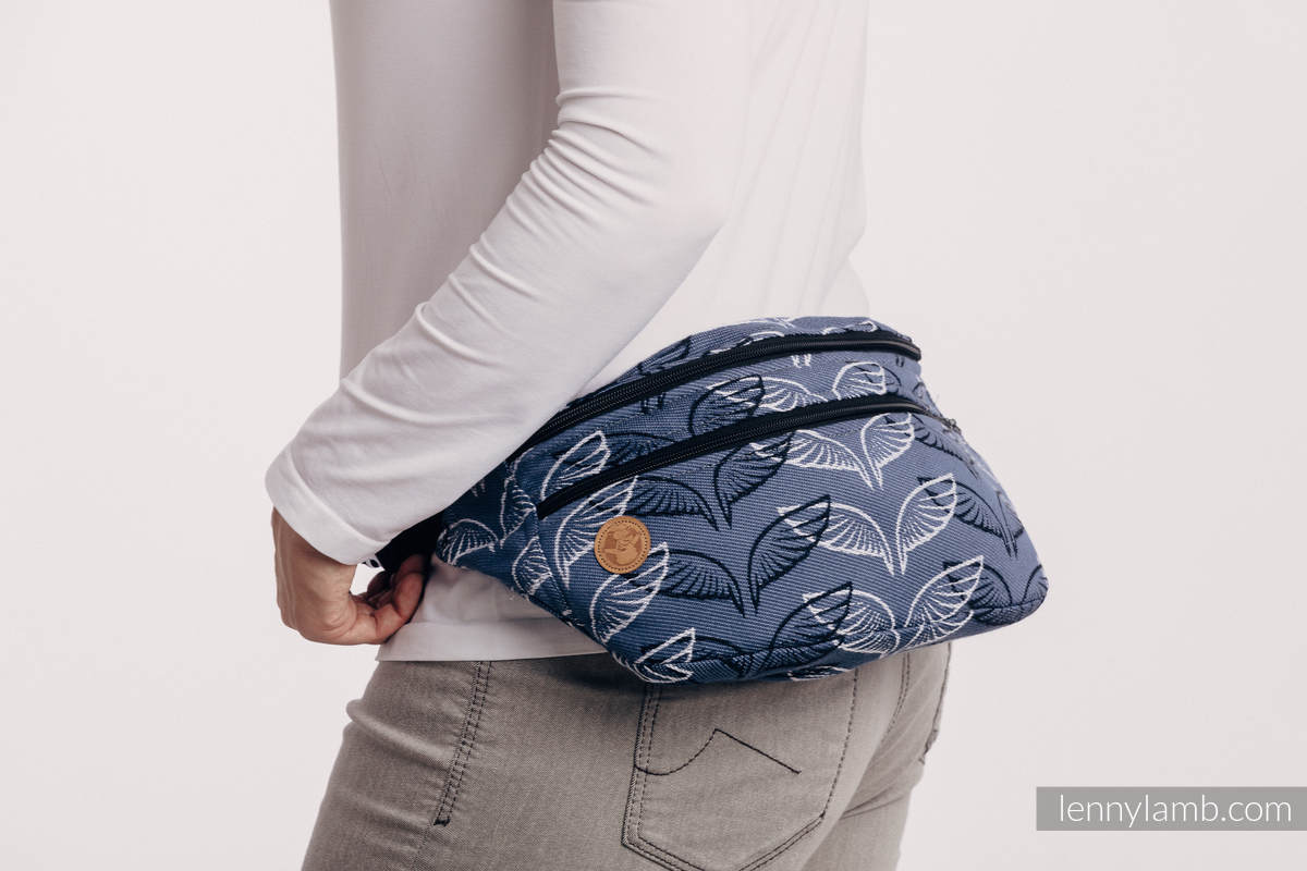 Waist Bag made of woven fabric, size large (100% cotton) - ANGEL WINGS #babywearing