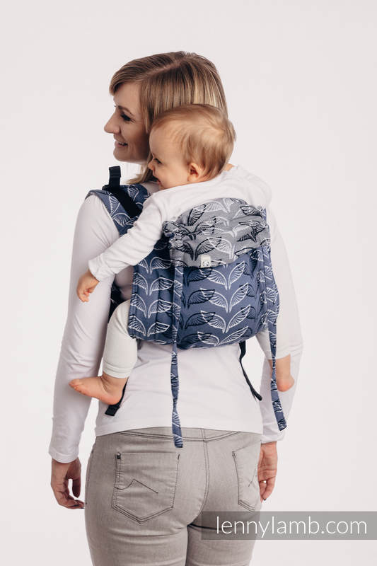 Nosidło Klamrowe ONBUHIMO z tkaniny żakardowej (100% bawełna), rozmiar Toddler - SKRZYDŁA ANIOŁA #babywearing