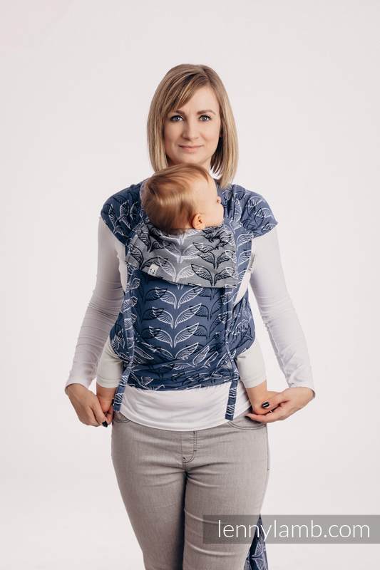 WRAP-TAI Mini avec capuche, jacquard/ 100% coton - ANGEL WINGS #babywearing