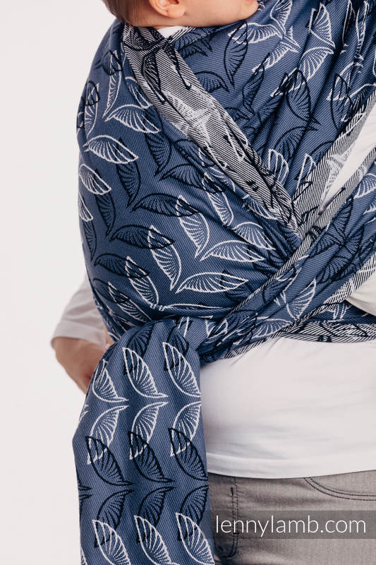 Baby Wrap, Jacquard Weave (100% cotton) - ANGEL WINGS - size M (grade B) #babywearing