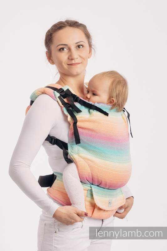 LennyUp Carrier, Standard Size, herringbone weave 100% cotton - LITTLE HERRINGBONE IMAGINATION #babywearing