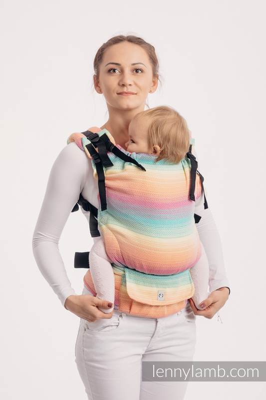 LennyUp Carrier, Standard Size, herringbone weave 100% cotton - LITTLE HERRINGBONE IMAGINATION #babywearing
