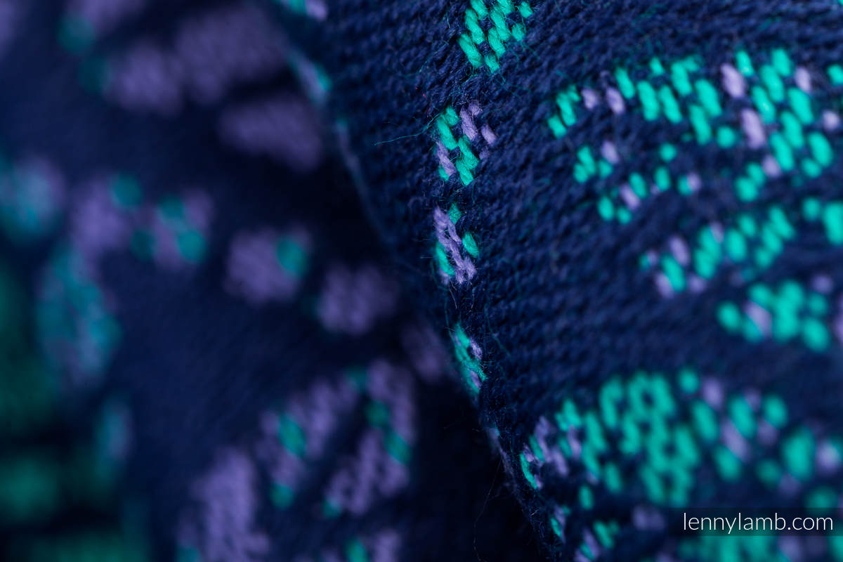 Écharpe, jacquard (100% coton) - PEACOCK’S TAIL - PROVANCE  - taille L #babywearing