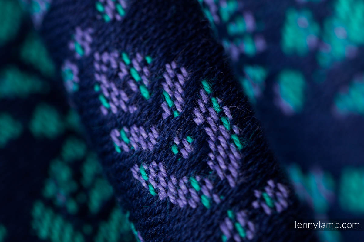 Onbuhimo de Lenny, taille preschool, jacquard (100% coton) - PEACOCK’S TAIL - PROVANCE  #babywearing