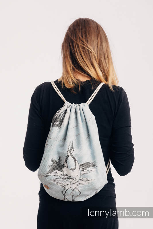 Sackpack made of wrap fabric (100% cotton) - DANCE OF LOVE  - standard size 32cmx43cm #babywearing