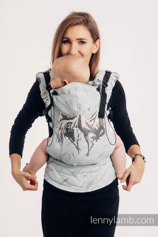 Porte-bébé ergonomique, taille bébé, jacquard 100% coton, DANCE OF LOVE  - Deuxième génération #babywearing