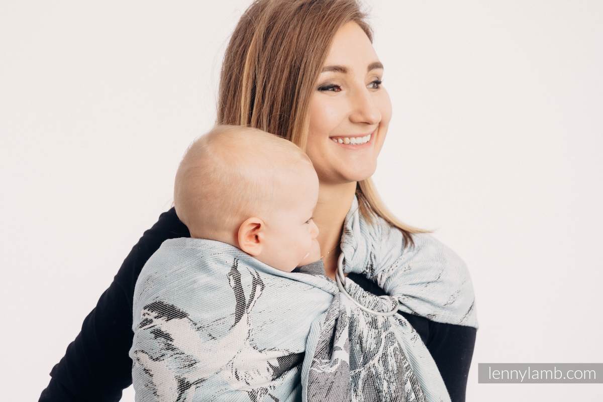 Sling, jacquard (100 % coton) - avec épaule sans plis - DANCE OF LOVE - standard 1.8m #babywearing