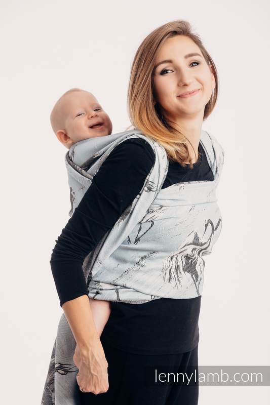 Żakardowa chusta do noszenia dzieci, bawełna - TANIEC MIŁOŚCI - rozmiar S #babywearing