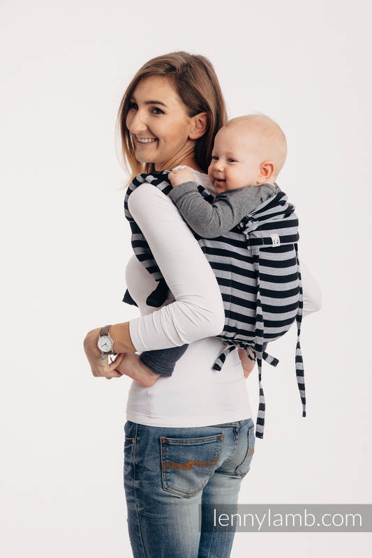 Lenny Buckle Onbuhimo baby carrier, toddler size, broken-twill weave (100% cotton) - LIGHT AND SHADOW #babywearing